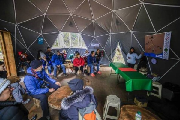 Dome em reserva Explicação das possíveis rotas na reserva