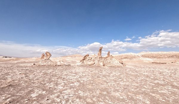 formações geológicas do Vale da Lua vistas das diferentes formações no Vale da Lua