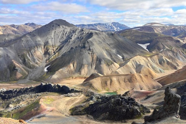 paisagem vulcânica de Landmannalaugar