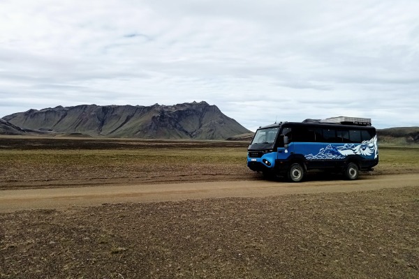 Veículo 4x4 no Trekking Laugavegur