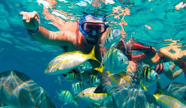 mergulho com snorkel em isla mujeres
