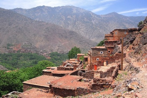 Ait Aissa auf der dreitägigen Wanderung durch die Berberdörfer Das Berberdorf Ait Aissa im Hohen Atlas