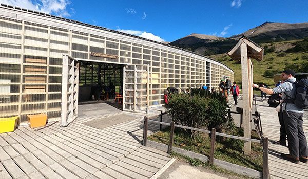 Zugang zum Torres del Paine Willkommenszentrum