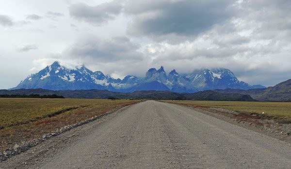 Straße Torres del Paine Straße Torres del Paine
