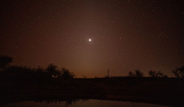 Sternenhimmel mit der Venus Panoramablick auf den Sternenhimmel mit der Venus