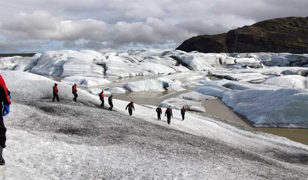 heinabergslon gletscher wandergruppe