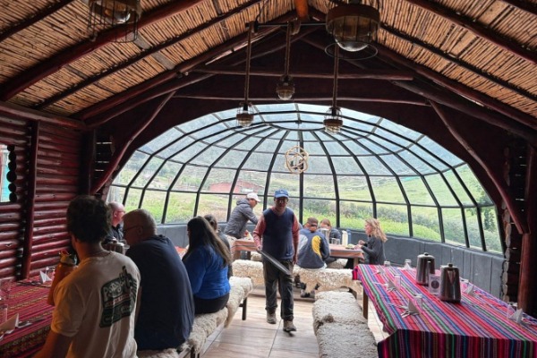 Speisesaal des Skydome-Camps