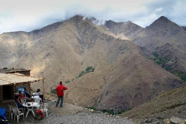 Tizi n’Tamatert Pass on the Toubkal Trail Mountain views from the Tizi n’Tamatert Pass during the Toubkal Circuit in Morocco
