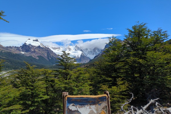 Cerro Torre El Chaltén Viewpoint View of Cerro Torre from the lookout point in El Chaltén