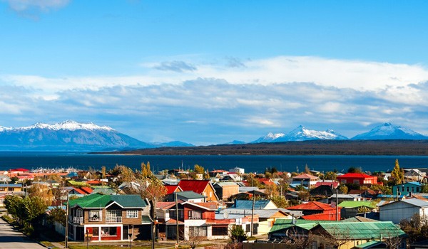 Landscape of Puerto Natales, Chile