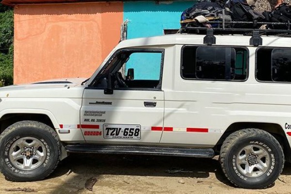 Ciudad Perdida Lost City 3 days tour 4x4 vehicle in Colombia