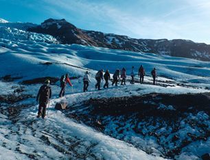 Vatnajokull glacier ice hiking and 4x4 tour