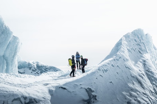 Hiking on the Skaftafell Glacier