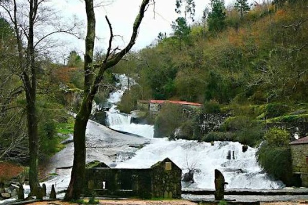 Barosa River Waterfall Barosa River Waterfall along the Portuguese Way to Caldas de Reis