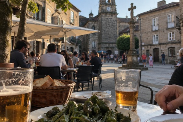 Padrón Peppers Padrón peppers served along the Camino de Santiago Portuguese Way