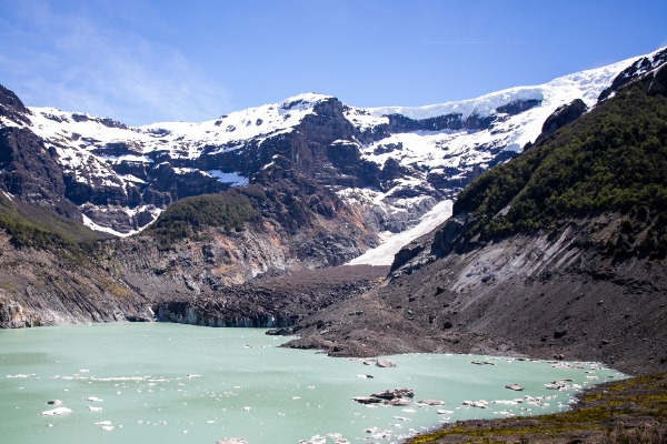el glaciar ventisquero negro vistas del glaciar ventisquero negro