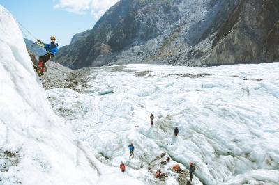 Eisklettern am Fox Gletscher