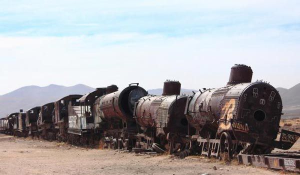 cimetière des trains Cimetière de trains - Circuit au salar d'Uyuni