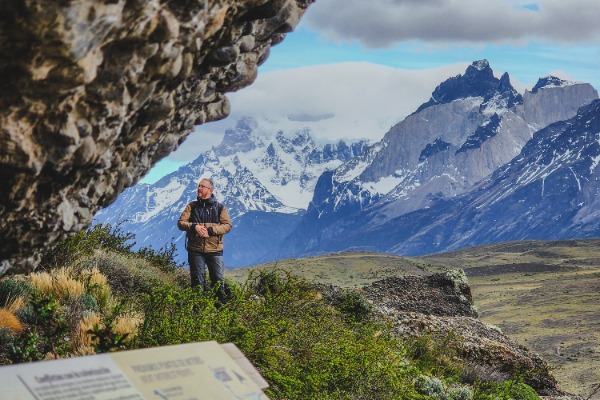 voyageur sur le sentier aonikenk