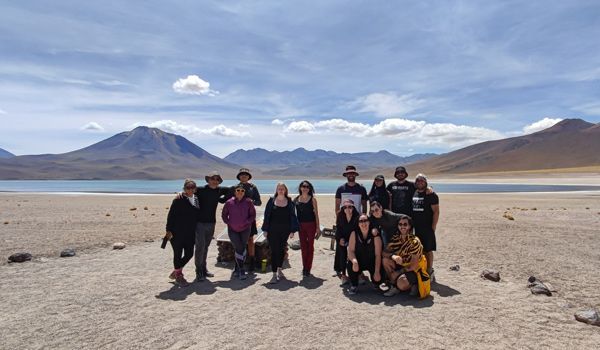 groupe participant au circuit « Piedras Rojas » à San Pedro de Atacama