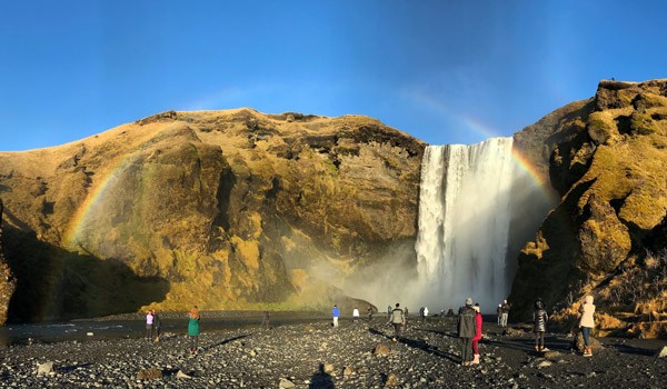 iceland skogafoss waterfalls