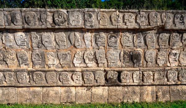 mur des crânes de chichen itza
