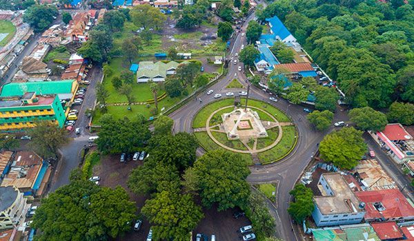 vue aérienne de la ville d'arusha