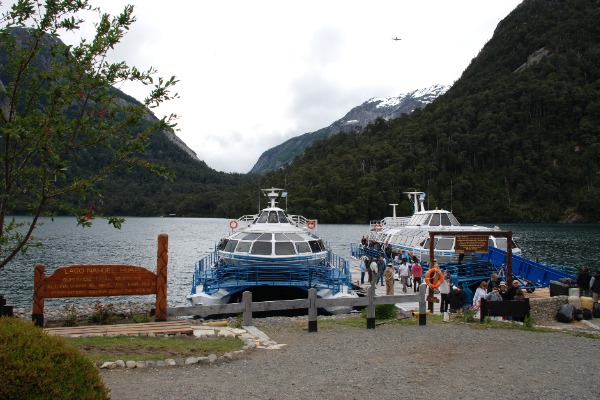 imbarcadero di Puerto Blest passeggeri al molo di Puerto Blest