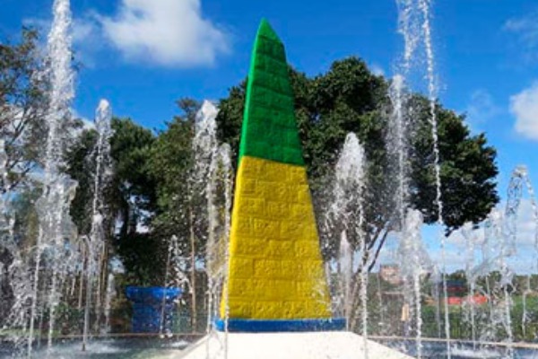 Monumento nella città di Foz do Igazu